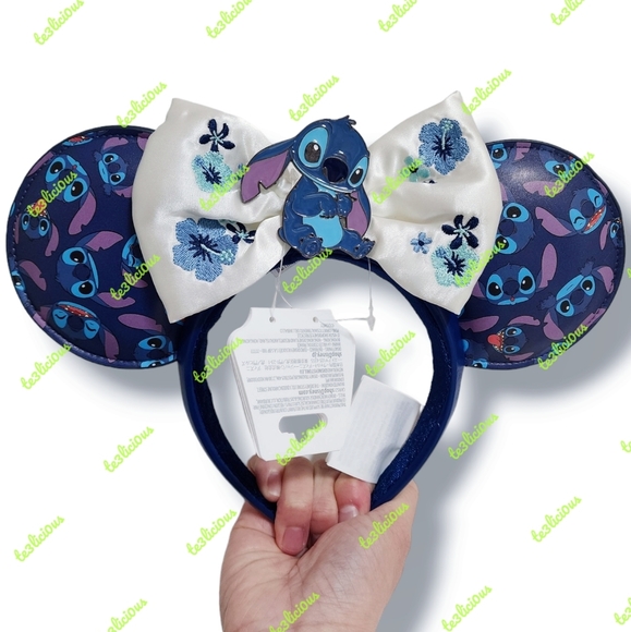 DISNEY PARKS STITCH EARS HEADBAND - Picture 1 of 5
